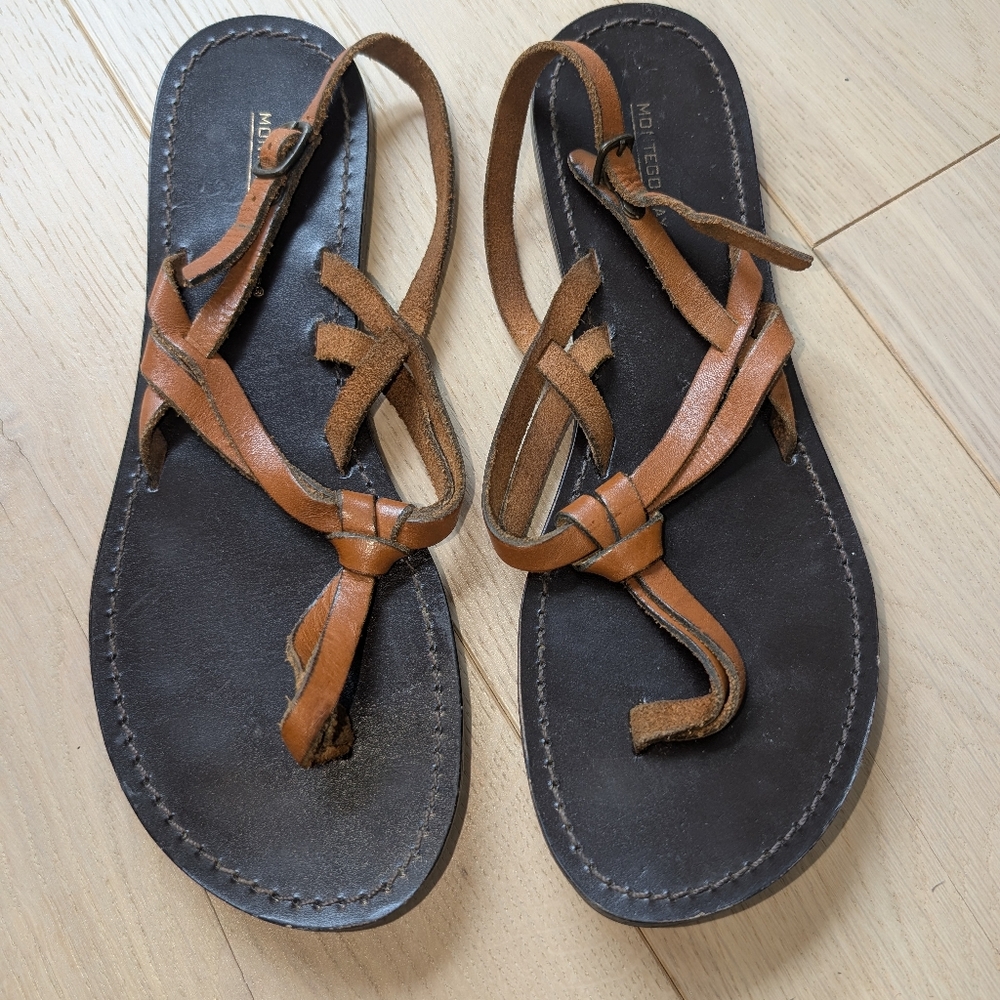 Montego Bay Club Brown Leather Sandals